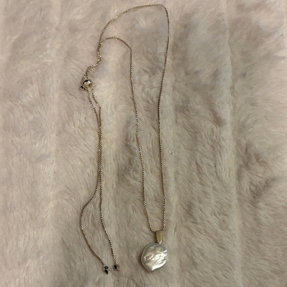 Kendra Scott Gold Chain Necklace with Pearl Pendant - Women's Jewelry